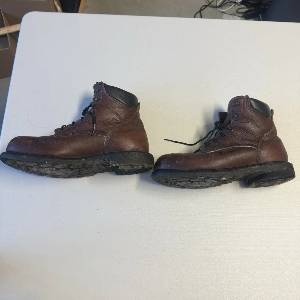 Red‎ Wing 2406 Boots Mens 10.5 D Brown Supersole Safety Steel Toe Made in USA